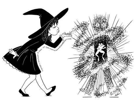 Witchy pip cartoon